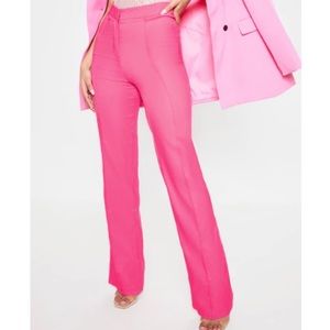 NEW Pink High Waisted Straight Leg Pants Size 6